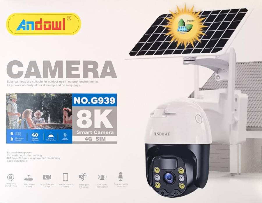 Andowl G939 IP66 8K 4G Sim Smart Surveillance Camera with Mobile Phone App (10007673)