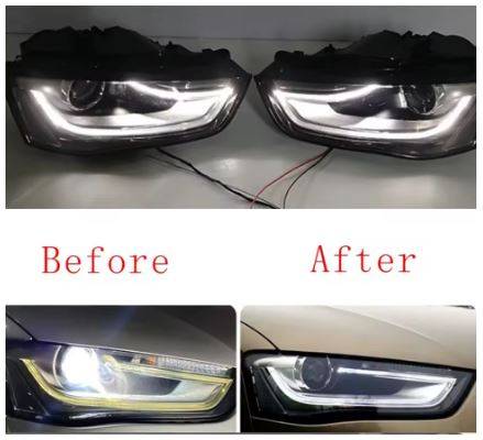 Headlight LED Daytime Running Light DRL For Audi A4/B8 2012 to 2015 Super Bright White Light