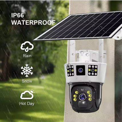 6K Solar 4G SIM IP CCTV 12MP Surveillance Camera