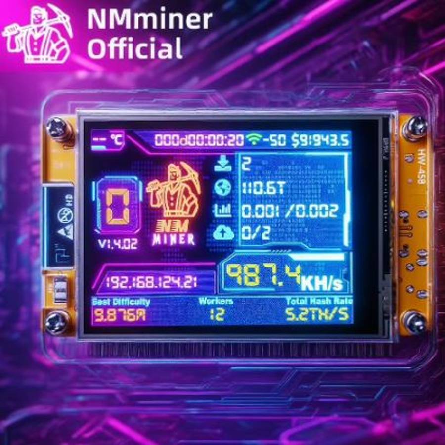NMMiner NerdMiner V2 Solo Lottery Bitcoin Miner (10008130)