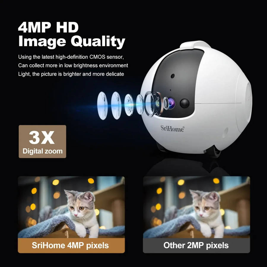 Srihome DH013 Mobile Intelligent Robot Camera (10008996)