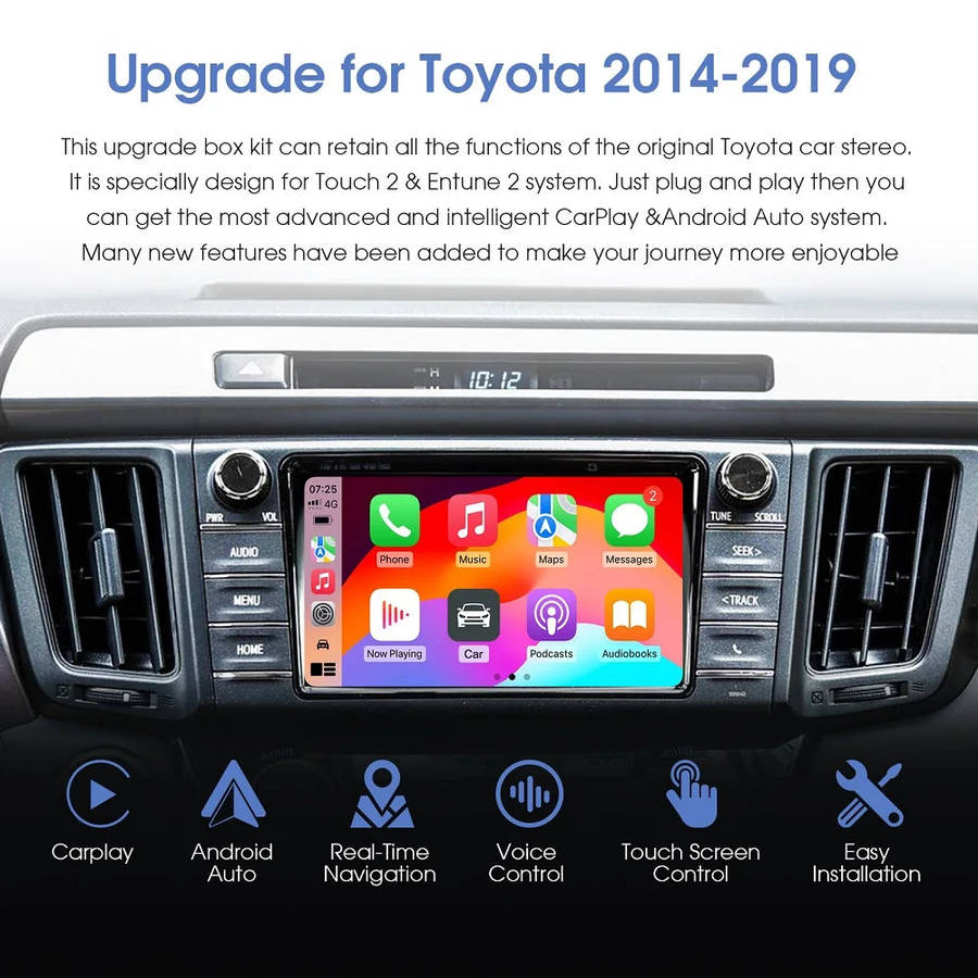 Wireless Carplay Android Auto For TOYOTA models with Touch 2 Entune 2.0 (10008928)