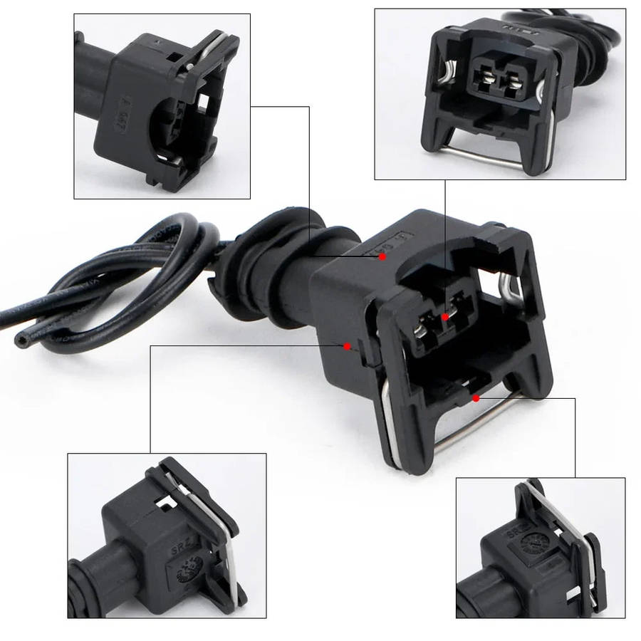 INJECTOR DYNAMICS EV1 Pigtail Clip Connector Fuel Injector Connectors (10008937)