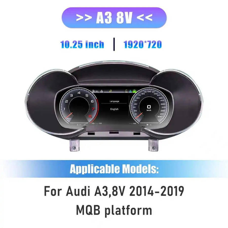 10.25'' Navidigital Dashboard For Audi A3 S3 8V Q2 Q2L 2008-2013 2014-2020 Years (10008921)