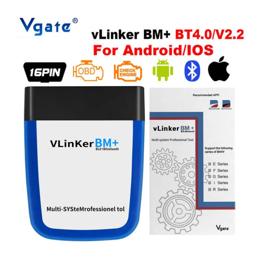 Vgate vLinker BM+ ELM327 Bluetooth OBD2 Scanner