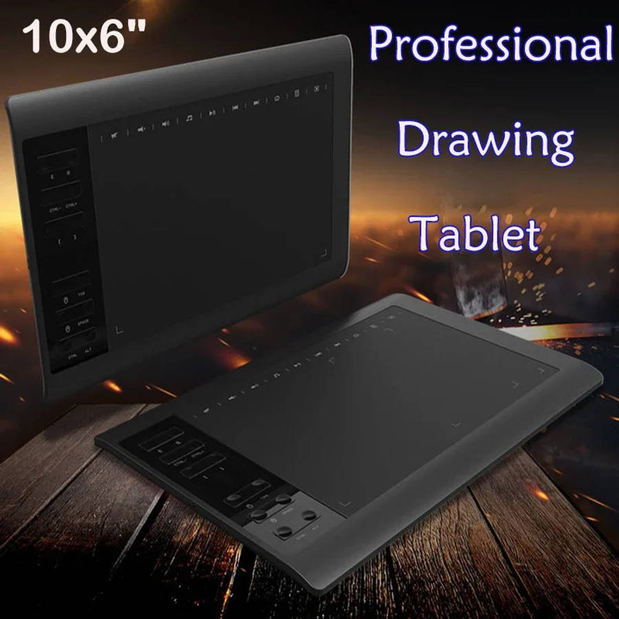 10x6" Professional Graphics Drawing Tablet (10008991)