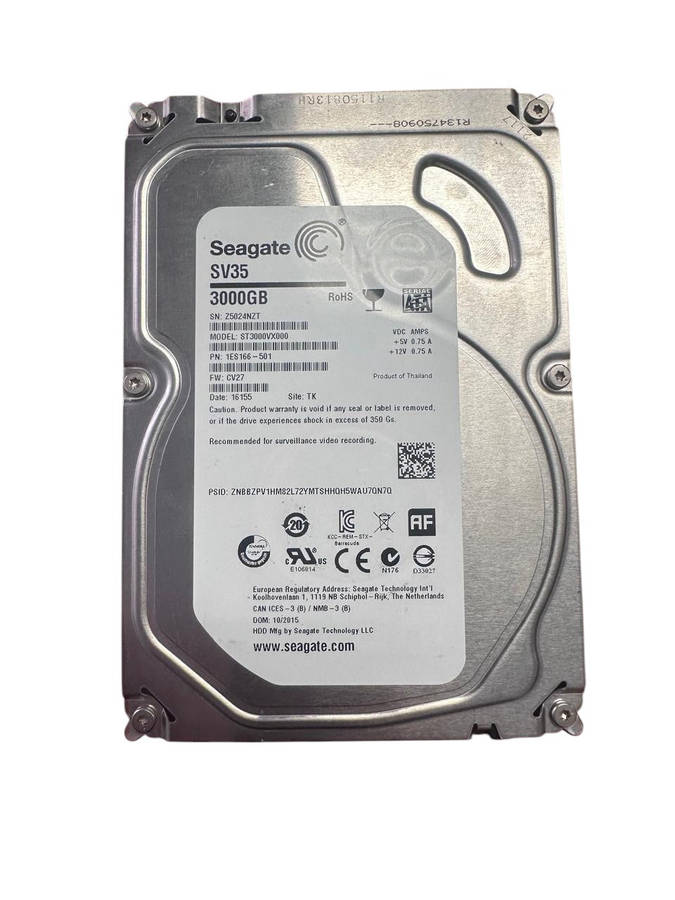 Seagate 3TB SATA Internal Hard Drive  3.5" HDD  (10007788)