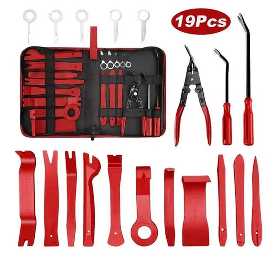 Car Stereo and Dashboard Trim Removal Toolkit in Nylon Bag