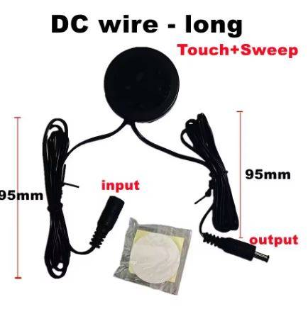 Wireless Hand Sweep Sensor Light Switch Penetrable 25mm Wood Panel Wireless Touch Sensor Dimmer C...