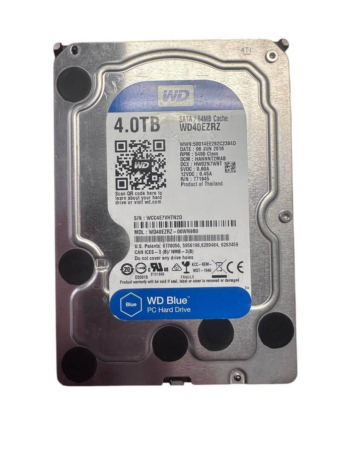 Western Digital 4TB SATA Internal Hard Drive  3.5" HDD  (10007789)