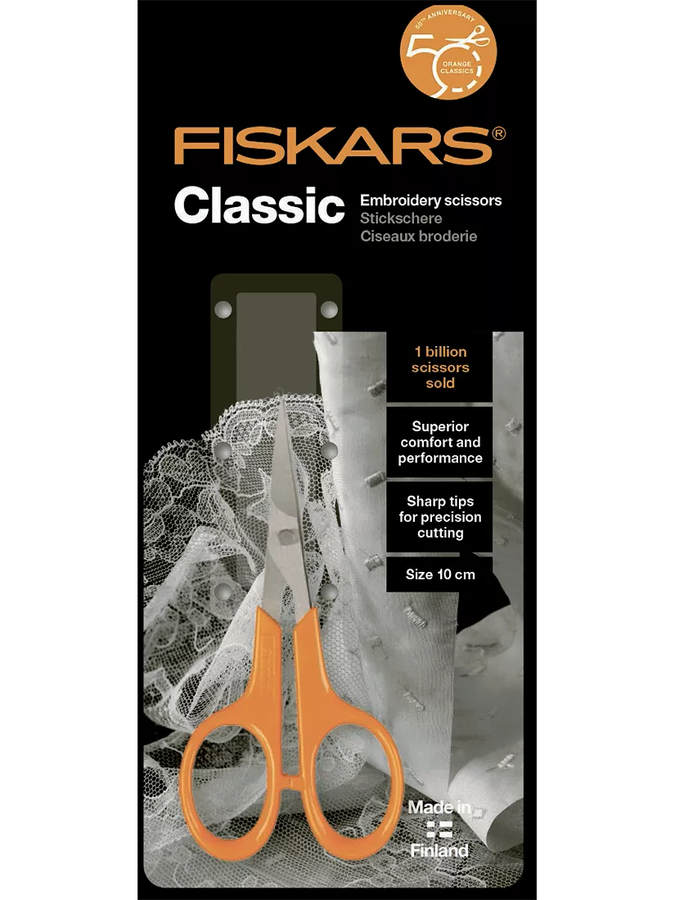 Fiskars Classic Embroidery Scissor 10cm