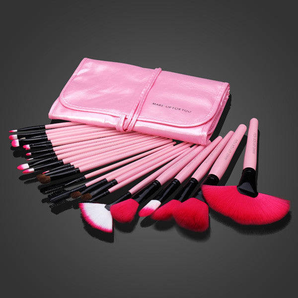 Cosmetic Makeup Brushes Set - Black
