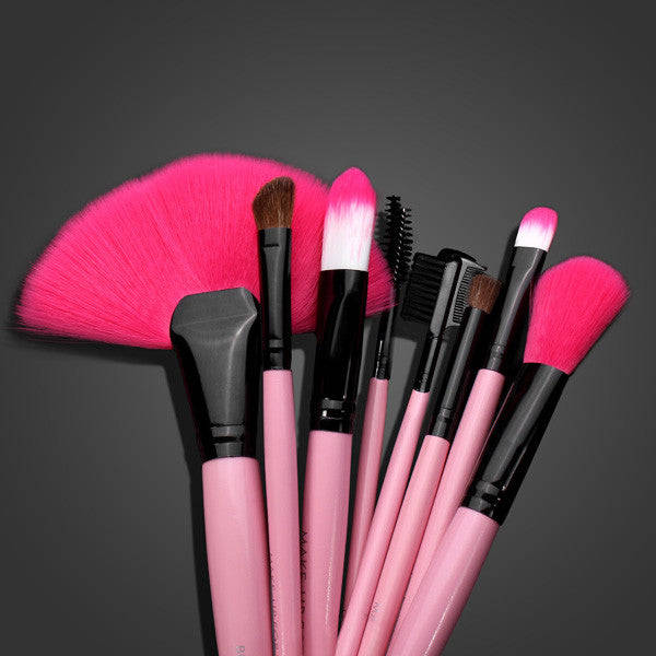 Cosmetic Makeup Brushes Set - Black