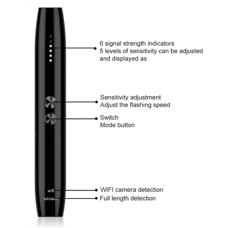 WT09 IR Camera Lens Detector Wireless Signal Detect  Device Finder Anti-tracking GPS Radar Radio ...