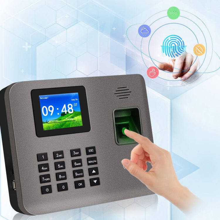 Realand AL325D Fingerprint Time Attendance with 2.4 inch Color Screen & ID Card Function & WiFi &...