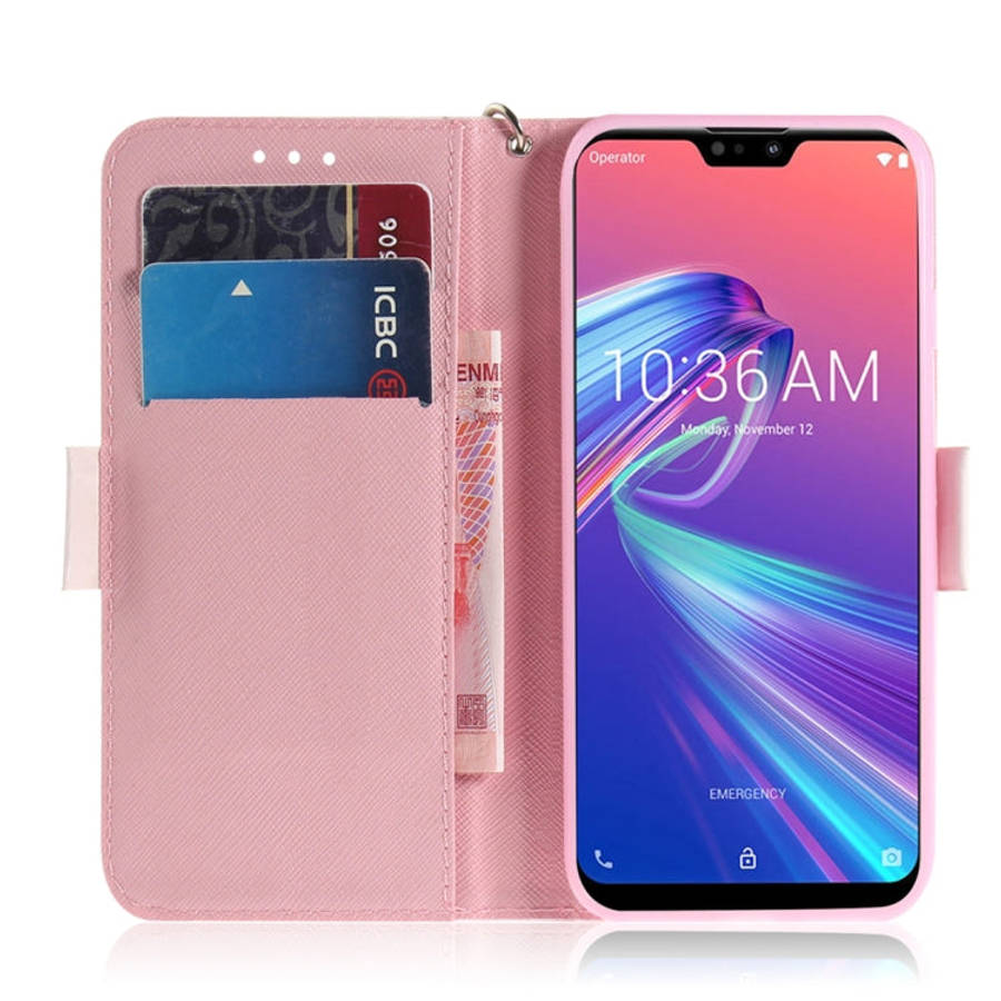 3D Colored Drawing Heart Panda Pattern Horizontal Flip Leather Case for Asus Zenfone Max Pro (M2)...