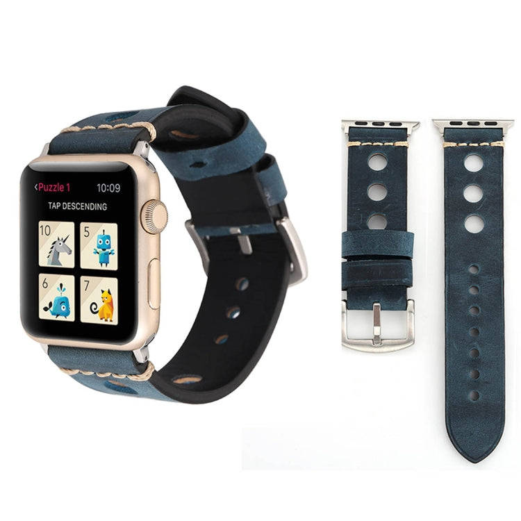 For Apple Watch Series 10 42mm / 9&8&7 41mm / SE 3&SE 2&6&SE&5&4 40mm / 3&2&1 38mm Retro Hole Gen...