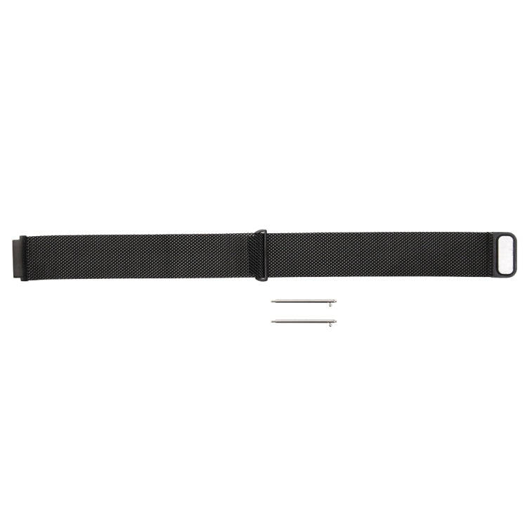 For Fitbit Blaze Watch Loop Magnetic Closure Clasp Stainless Steel Watchband(Black)