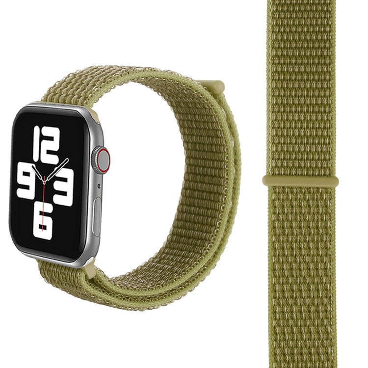 For Apple Watch 42mm / 41mm / 40mm / 38mm Simple Fashion Nylon Watch Band with Magic Stick(Dark G...