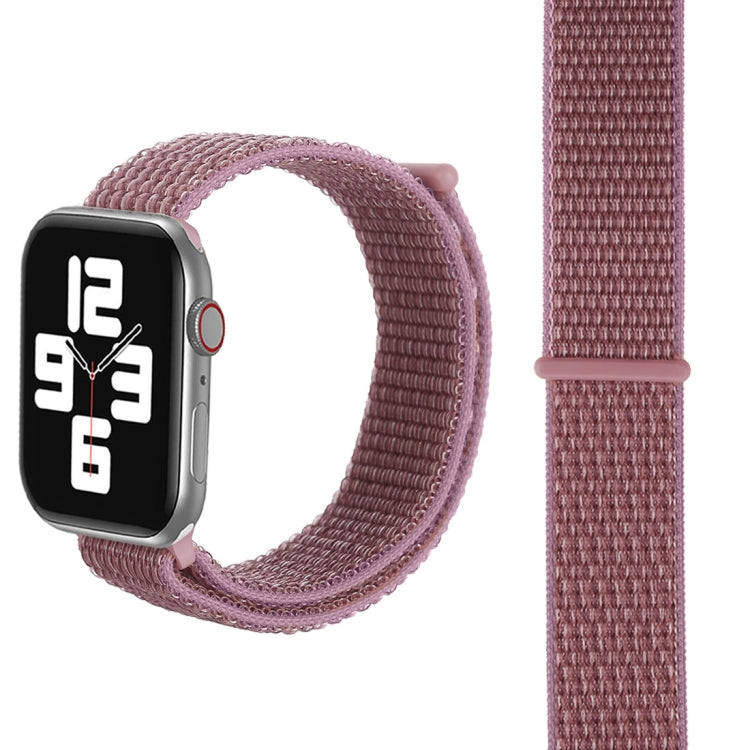 For Apple Watch 42mm / 41mm / 40mm / 38mm Simple Fashion Nylon Watch Band with Magic Stick(Purple)
