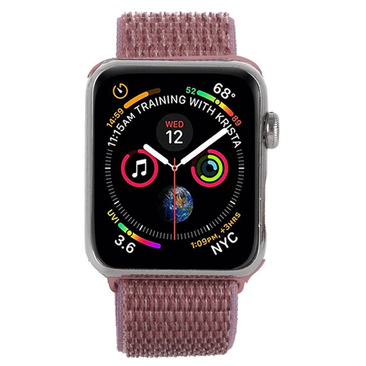 For Apple Watch 42mm / 41mm / 40mm / 38mm Simple Fashion Nylon Watch Band with Magic Stick(Purple)