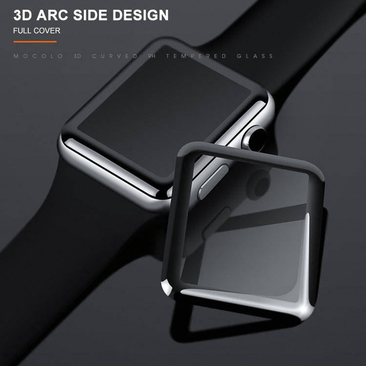 mocolo 0.33mm 9H 3D Round Edge Tempered Glass Film for Apple Watch Series 5 / 4 40mm(Black)