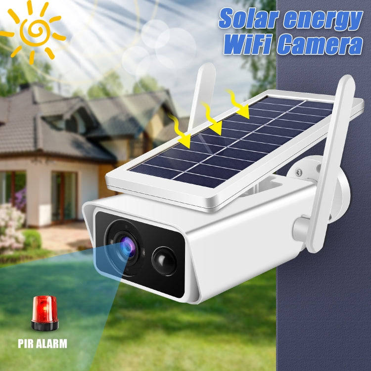 T13-2 1080P HD Solar Powered 2.4GHz WiFi Security Camera without Battery, Support Motion Detectio...