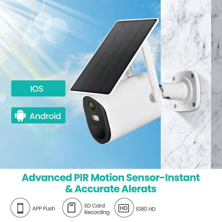 T20 1080P Full HD 4G (US Version) Solar Powered Camera, Support PIR Human Body Infrared Sensor, N...