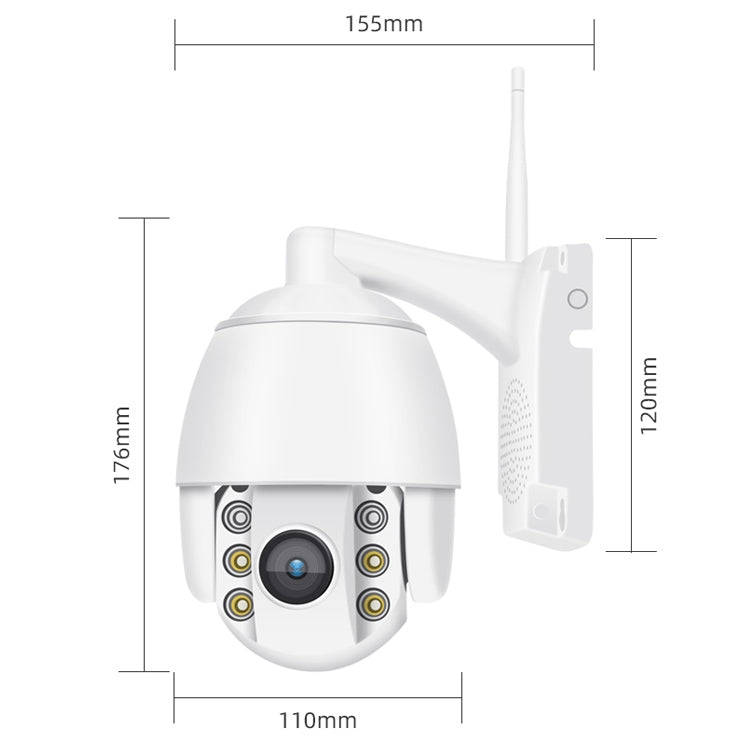 QX2 4G (US Version) 1080P HD 360 Degrees Panoramic Day and Night Full-color IP66 Waterproof Smart...