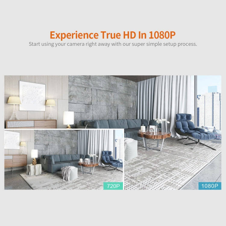 SriHome SH025 2.0 Million Pixels 1080P HD AI Auto-tracking IP Camera, Support Two Way Audio / Mot...