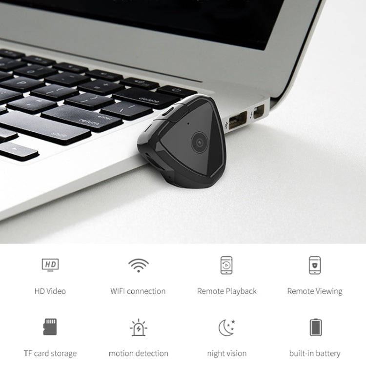 CAMSOY S6 HD 1280 x 720P 70 Degree Wide Angle Wearable Wireless WiFi Intelligent Surveillance Cam...