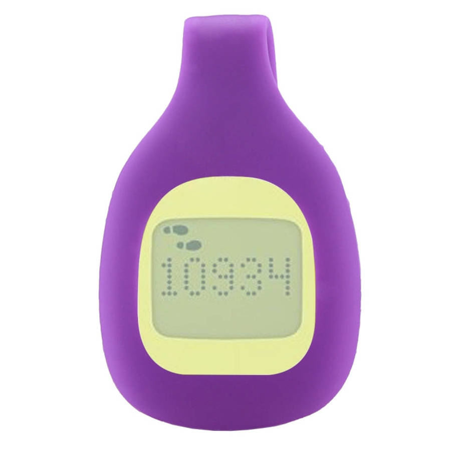 For Fitbit Zip Smart Watch Clip Style Silicone Case, Size: 5.2x3.2x1.3cm(Purple)