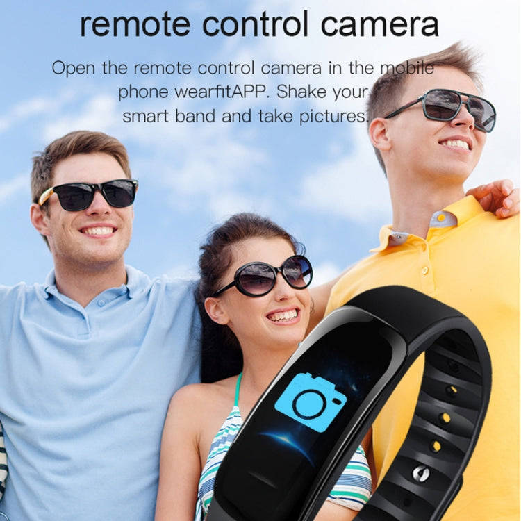 C1S 0.96 inches IPS Color Screen Smart Bracelet IP67 Waterproof, Support Call Reminder /Heart Rat...
