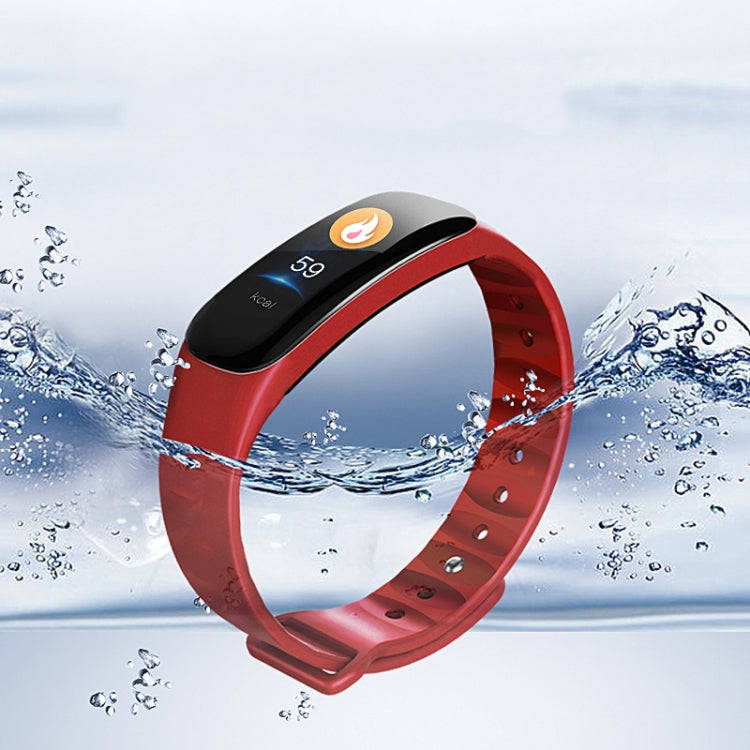 C1S 0.96 inches IPS Color Screen Smart Bracelet IP67 Waterproof, Support Call Reminder /Heart Rat...