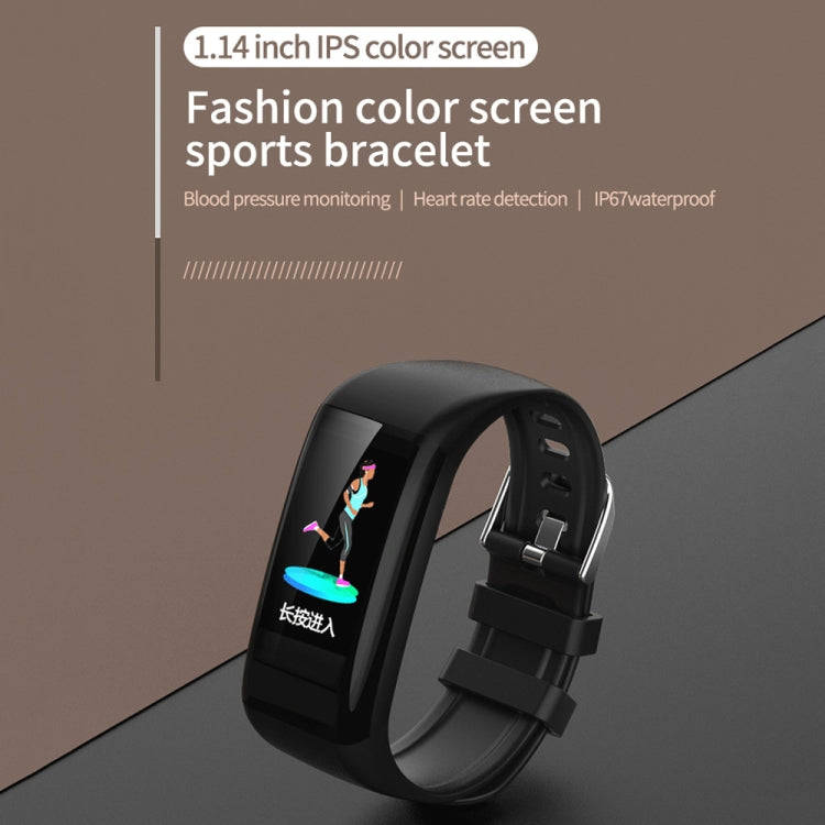 C21 1.14 inches IPS Color Screen Smart Bracelet IP67 Waterproof, Support Call Reminder /Heart Rat...