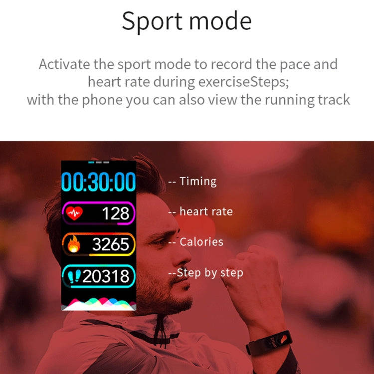 C21 1.14 inches IPS Color Screen Smart Bracelet IP67 Waterproof, Support Call Reminder /Heart Rat...