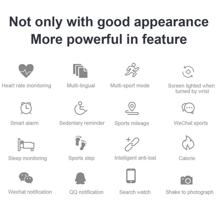 DK02 1.3 inches IPS Color Screen Smart Bracelet IP67 Waterproof, Support Call Reminder /Heart Rat...