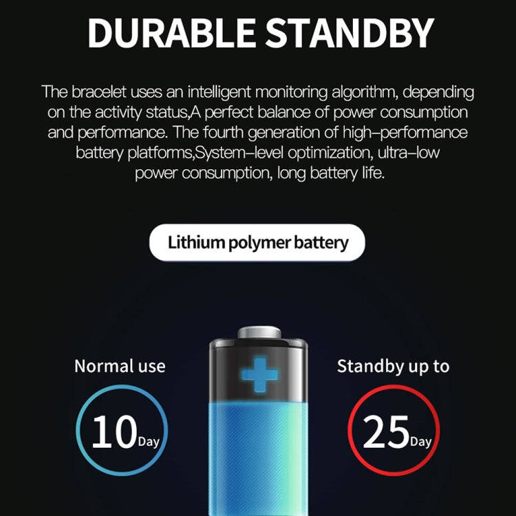 DK03 1.0 inches TFT Color Screen Smart Bracelet IP67 Waterproof, Support Call Reminder /Heart Rat...
