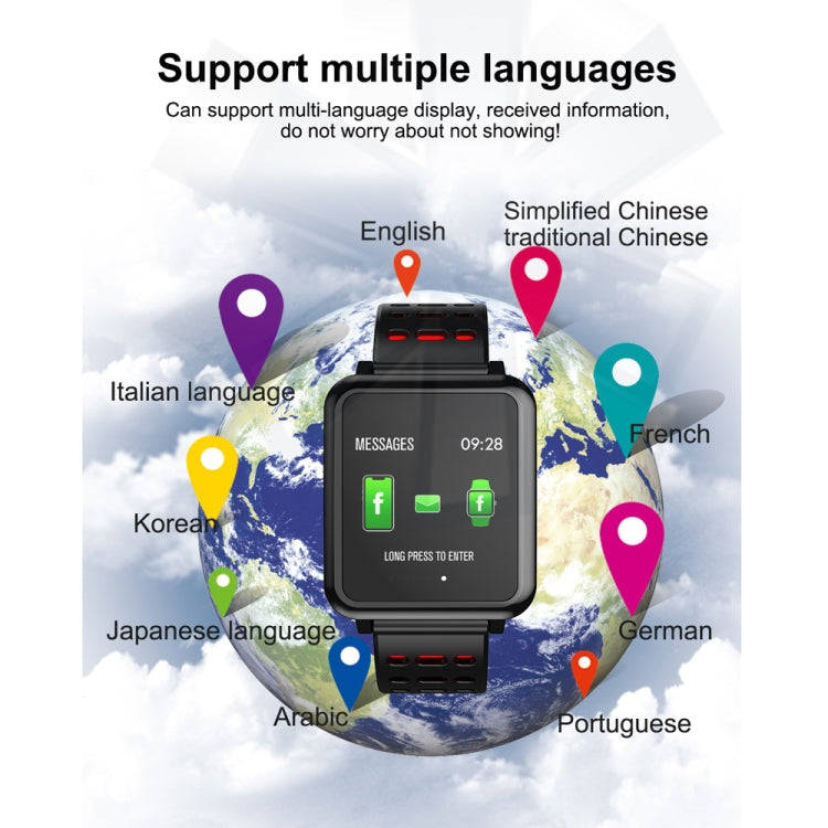 T2 1.3 inches TFT IPS Color Screen Smart Bracelet IP67 Waterproof, Support Call Reminder /Heart R...