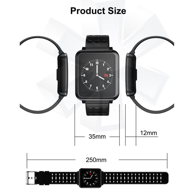 T2 1.3 inches TFT IPS Color Screen Smart Bracelet IP67 Waterproof, Support Call Reminder /Heart R...