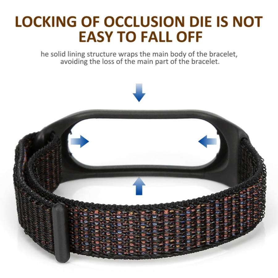 Smart Watch Nylon Woven Watch Band for Xiaomi Mi Band 3 / 4(Colour)