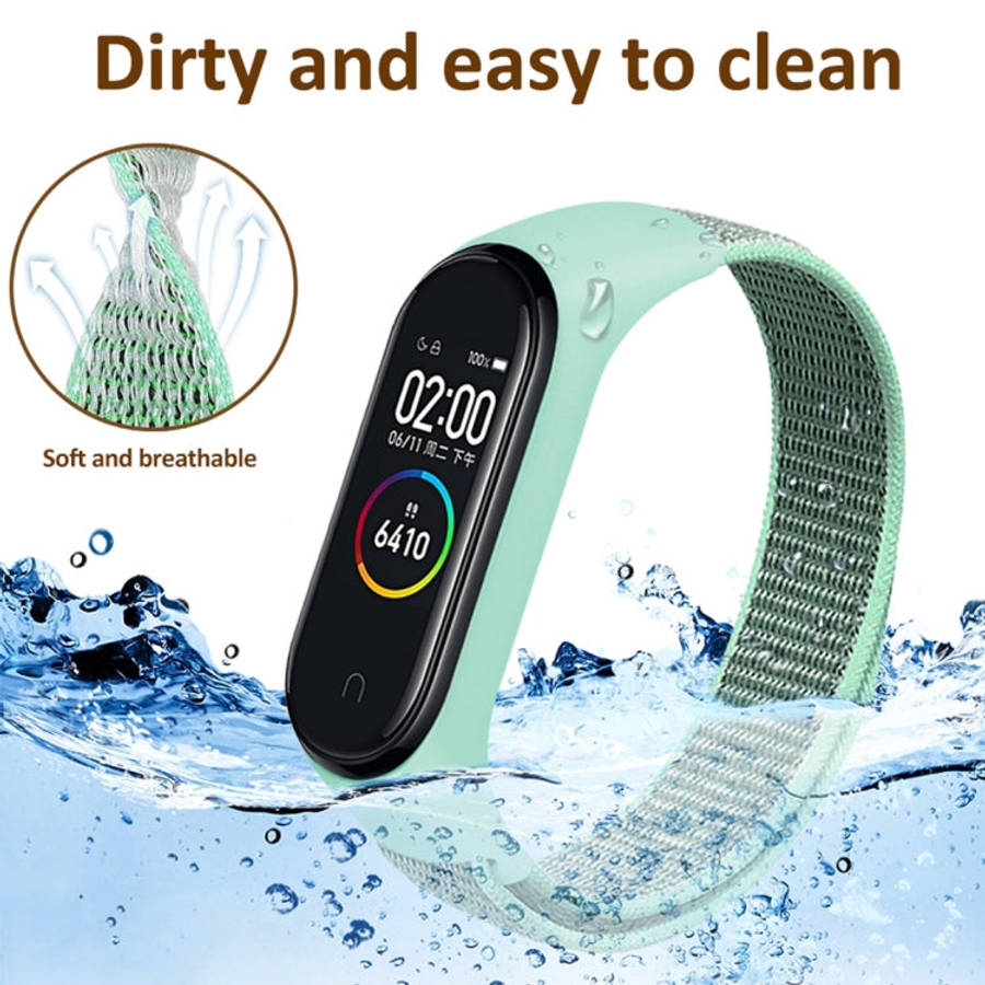 Smart Watch Nylon Woven Watch Band for Xiaomi Mi Band 3 / 4(Colour)