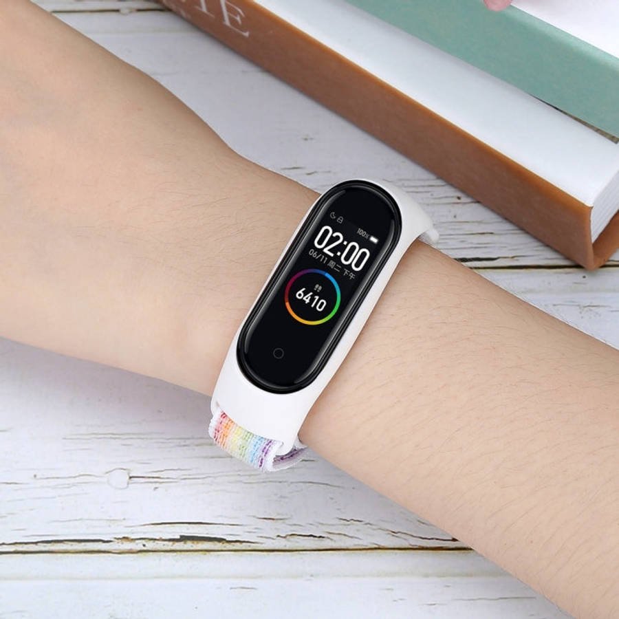 Smart Watch Nylon Woven Watch Band for Xiaomi Mi Band 3 / 4(Colour)