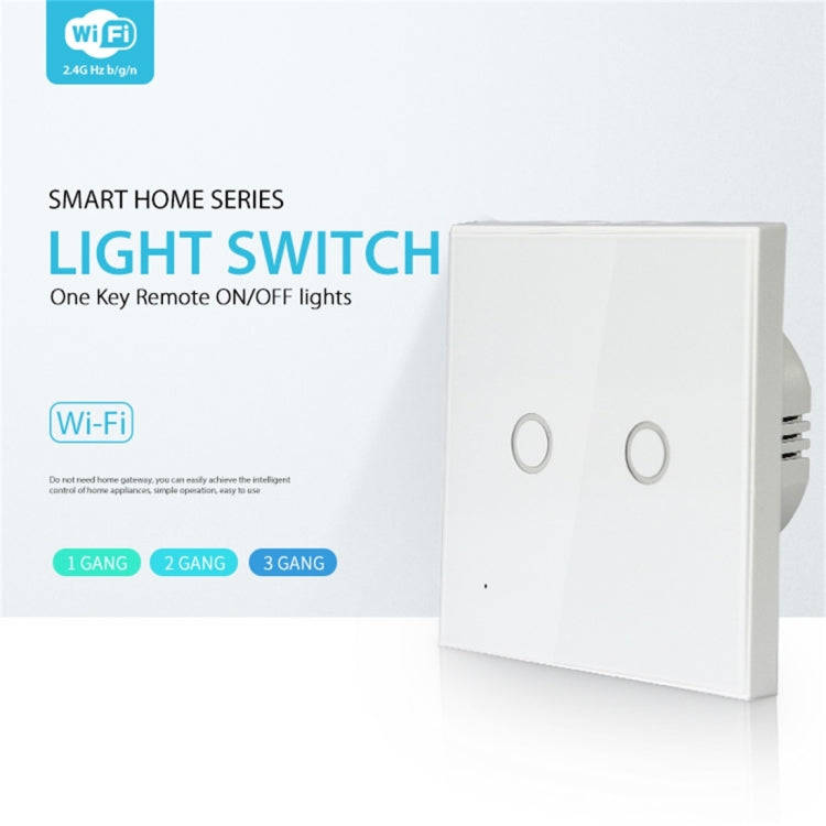 NEO NAS-SC02W Wireless WiFi EU Smart Light Control Switch 2Gang