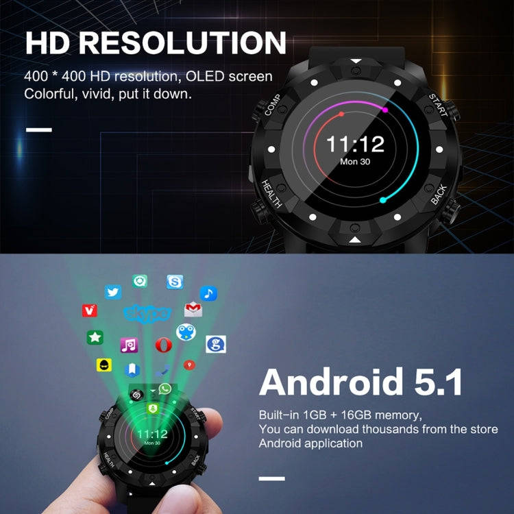 S3 1.39 inch OLED Screen Display Bluetooth Smart Watch, IP67 Waterproof, Support Compass / Heart ...