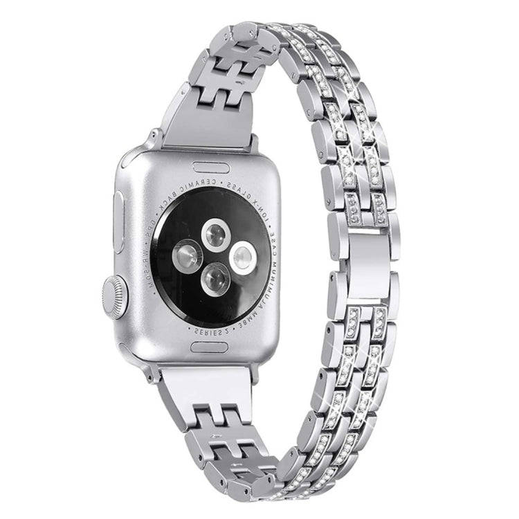 Colorful Diamond Stainless Steel Watch Band for Apple Watch Series 7 41mm / 6 & SE & 5 & 4 40mm /...