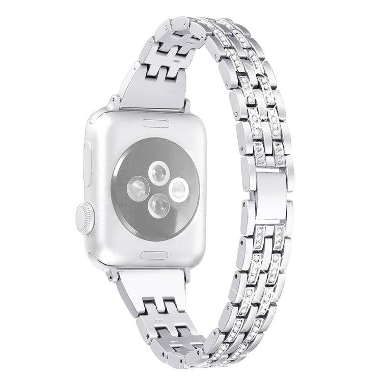Colorful Diamond Stainless Steel Watch Band for Apple Watch Series 7 41mm / 6 & SE & 5 & 4 40mm /...
