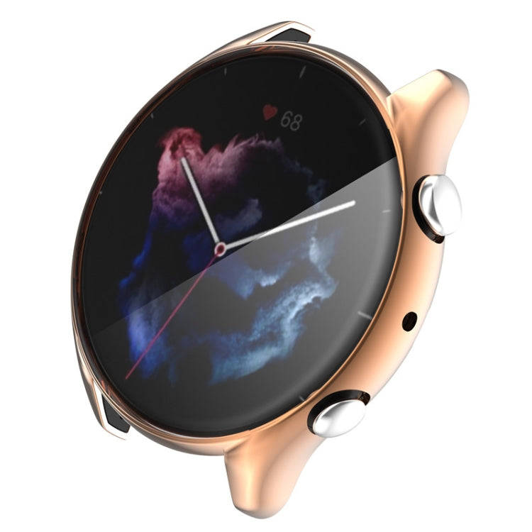 For Amazfit GTR 3 / GTR 3 Pro Full Coverage TPU Electroplating Watch Case(Rose Gold)