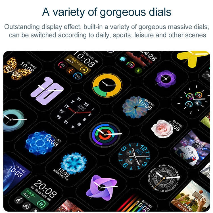 P22 1.4 inch IPS Color Screen Smart Watch,IP67 Waterproof, Support Remote Camera /Heart Rate Moni...