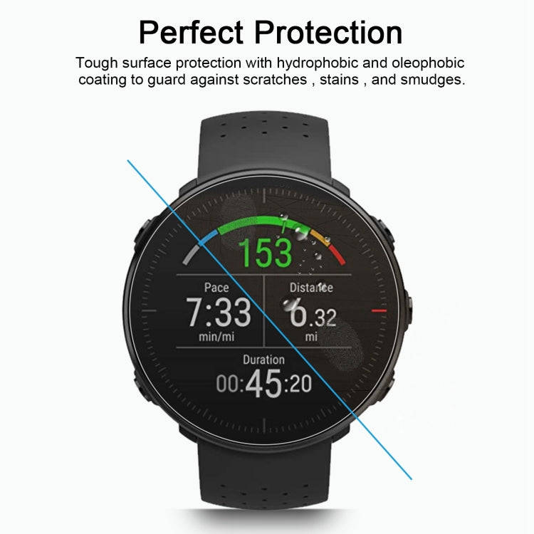 For POLAR Vantage M 0.26mm 2.5D 9H Tempered Glass Film Screen Protector